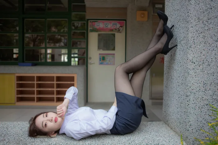 [Mzsock] NO.164 Lin Hua OL uniform high heels and beautiful legs street photography#[42P]-33